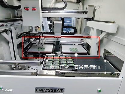 Disassembly: Online PCB router machine board separation process